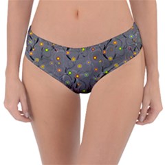 Abstract Flowers And Circle Reversible Classic Bikini Bottoms by DinzDas