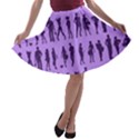 Normal People And Business People - Citizens A-line Skater Skirt View1