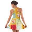 Abstract Flowers And Circle Cotton Racerback Dress View2