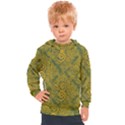 Abstract Flowers And Circle Kids  Hooded Pullover View1