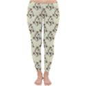 Abstract Flowers And Circle Classic Winter Leggings View1