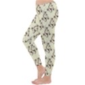 Abstract Flowers And Circle Classic Winter Leggings View2