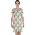 Abstract Flowers And Circle Short Sleeve Nightdress View1