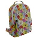 Abstract Flowers And Circle Flap Pocket Backpack (Large) View2