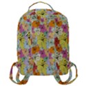 Abstract Flowers And Circle Flap Pocket Backpack (Large) View3