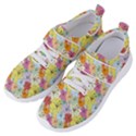 Abstract Flowers And Circle Women s Velcro Strap Shoes View2