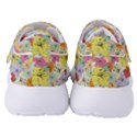 Abstract Flowers And Circle Women s Velcro Strap Shoes View4