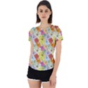 Abstract Flowers And Circle Back Cut Out Sport Tee View1