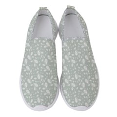 Abstract Flowers And Circle Women s Slip On Sneakers by DinzDas