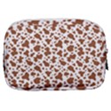 Animal Skin - Brown Cows Are Funny And Brown And White Make Up Pouch (Small) View2