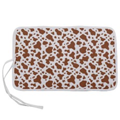 Animal Skin - Brown Cows Are Funny And Brown And White Pen Storage Case (l) by DinzDas