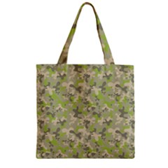 Camouflage Urban Style And Jungle Elite Fashion Zipper Grocery Tote Bag by DinzDas