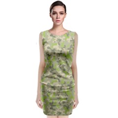 Camouflage Urban Style And Jungle Elite Fashion Classic Sleeveless Midi Dress by DinzDas