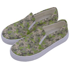 Camouflage Urban Style And Jungle Elite Fashion Kids  Canvas Slip Ons by DinzDas