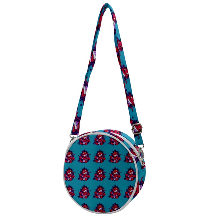 Little Devil Baby - Cute And Evil Baby Demon Crossbody Circle Bag