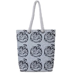 Monster Party - Hot Sexy Monster Demon With Ugly Little Monsters Full Print Rope Handle Tote (small) by DinzDas