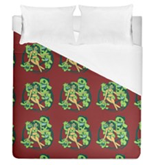 Monster Party - Hot Sexy Monster Demon With Ugly Little Monsters Duvet Cover (queen Size) by DinzDas