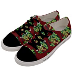 Monster Party - Hot Sexy Monster Demon With Ugly Little Monsters Men s Low Top Canvas Sneakers by DinzDas