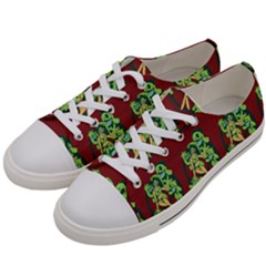 Monster Party - Hot Sexy Monster Demon With Ugly Little Monsters Women s Low Top Canvas Sneakers by DinzDas