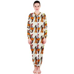 Love And Flowers And Peace Fo All Hippies Onepiece Jumpsuit (ladies)  by DinzDas