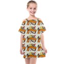 Love And Flowers And Peace Fo All Hippies Kids  One Piece Chiffon Dress View1