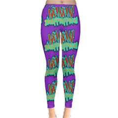 Jaw Dropping Comic Big Bang Poof Inside Out Leggings by DinzDas