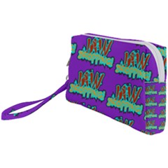 Jaw Dropping Comic Big Bang Poof Wristlet Pouch Bag (small) by DinzDas