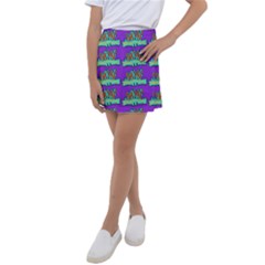 Jaw Dropping Comic Big Bang Poof Kids  Tennis Skirt by DinzDas