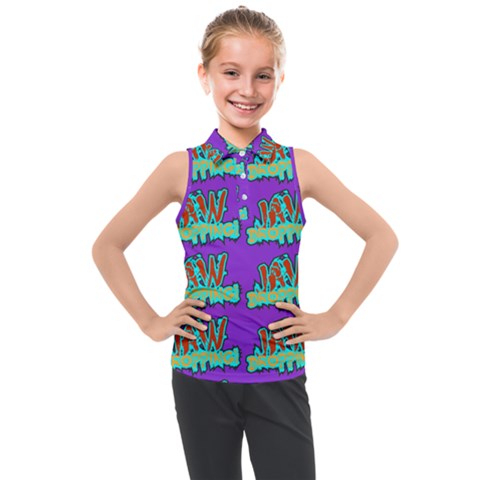 Jaw Dropping Comic Big Bang Poof Kids  Sleeveless Polo Tee by DinzDas