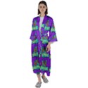 Jaw Dropping Comic Big Bang Poof Maxi Satin Kimono View1