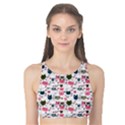 Adorable seamless cat head pattern01 Tank Bikini Top View1