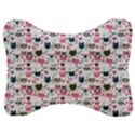 Adorable seamless cat head pattern01 Velour Seat Head Rest Cushion View1