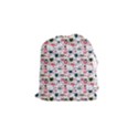 Adorable seamless cat head pattern01 Drawstring Pouch (Small) View1