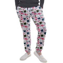 Adorable Seamless Cat Head Pattern01 Men s Jogger Sweatpants by TastefulDesigns