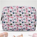 Adorable seamless cat head pattern01 Make Up Pouch (Medium) View1