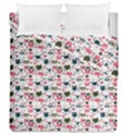 Adorable seamless cat head pattern01 Duvet Cover Double Side (Queen Size) View2