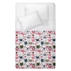 Adorable Seamless Cat Head Pattern01 Duvet Cover (single Size) by TastefulDesigns