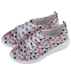 Adorable Seamless Cat Head Pattern01 Women s Lightweight Sports Shoes by TastefulDesigns