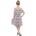 Adorable seamless cat head pattern01 Kids  Cut Out Shoulders Chiffon Dress View2