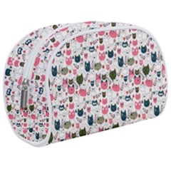 Adorable Seamless Cat Head Pattern01 Makeup Case (medium)