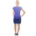 Gradient Butterflies pattern, flying insects theme Cap Sleeve Bodycon Dress View2