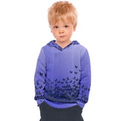 Gradient Butterflies Pattern, Flying Insects Theme Kids  Overhead Hoodie by Casemiro