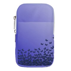 Gradient Butterflies Pattern, Flying Insects Theme Waist Pouch (small) by Casemiro