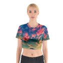  Brushstroke Skies Cotton Crop Top View1