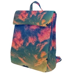  Brushstroke Skies Flap Top Backpack by okhismakingart