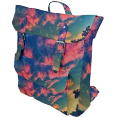  Brushstroke Skies Buckle Up Backpack by okhismakingart