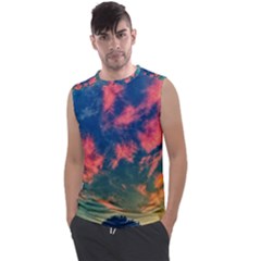  Brushstroke Skies Men s Regular Tank Top