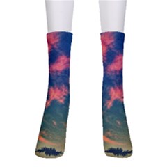  Brushstroke Skies Men s Crew Socks by okhismakingart