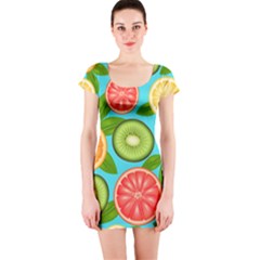 Fruit Love Short Sleeve Bodycon Dress by designsbymallika