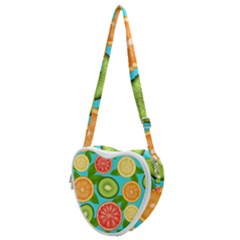 Fruit Love Heart Shoulder Bag by designsbymallika